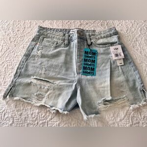 YMI Light Wash Distressed Jean Shorts